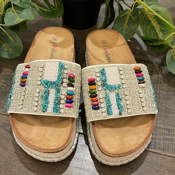 EMBELLISHED MULES SIZE 8 (38) - Picture 17 of 17